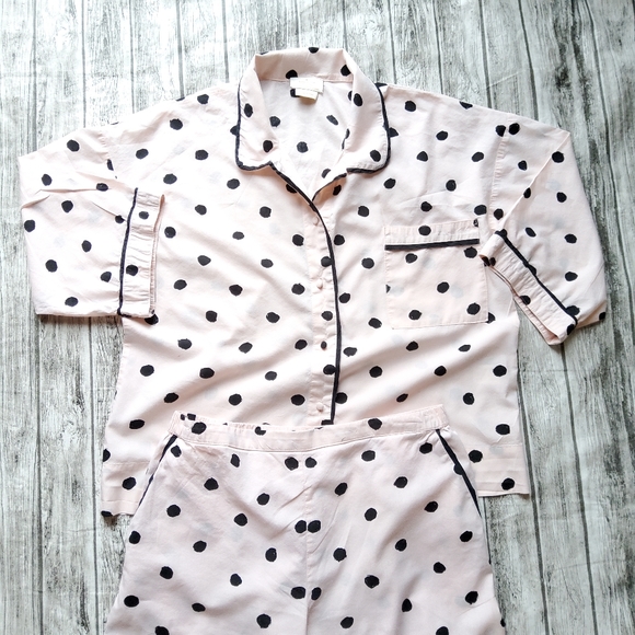 Kate Spade Elbow Sleeve Capri Pajama Set sz S - Picture 3 of 7